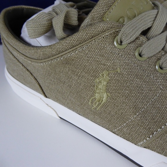 Polo Ralph Lauren Faxon Canvas Sneaker NIB w/ Pony - Picture 2 of 7